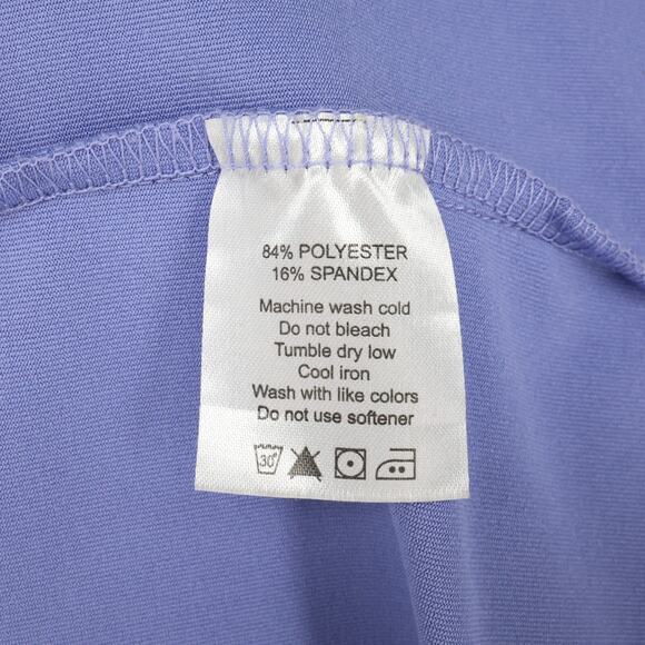 Roaming Dhabi Golf Dress Womens Medium Lavender Stretch Knit Quarter Zip Pockets - Picture 4 of 16